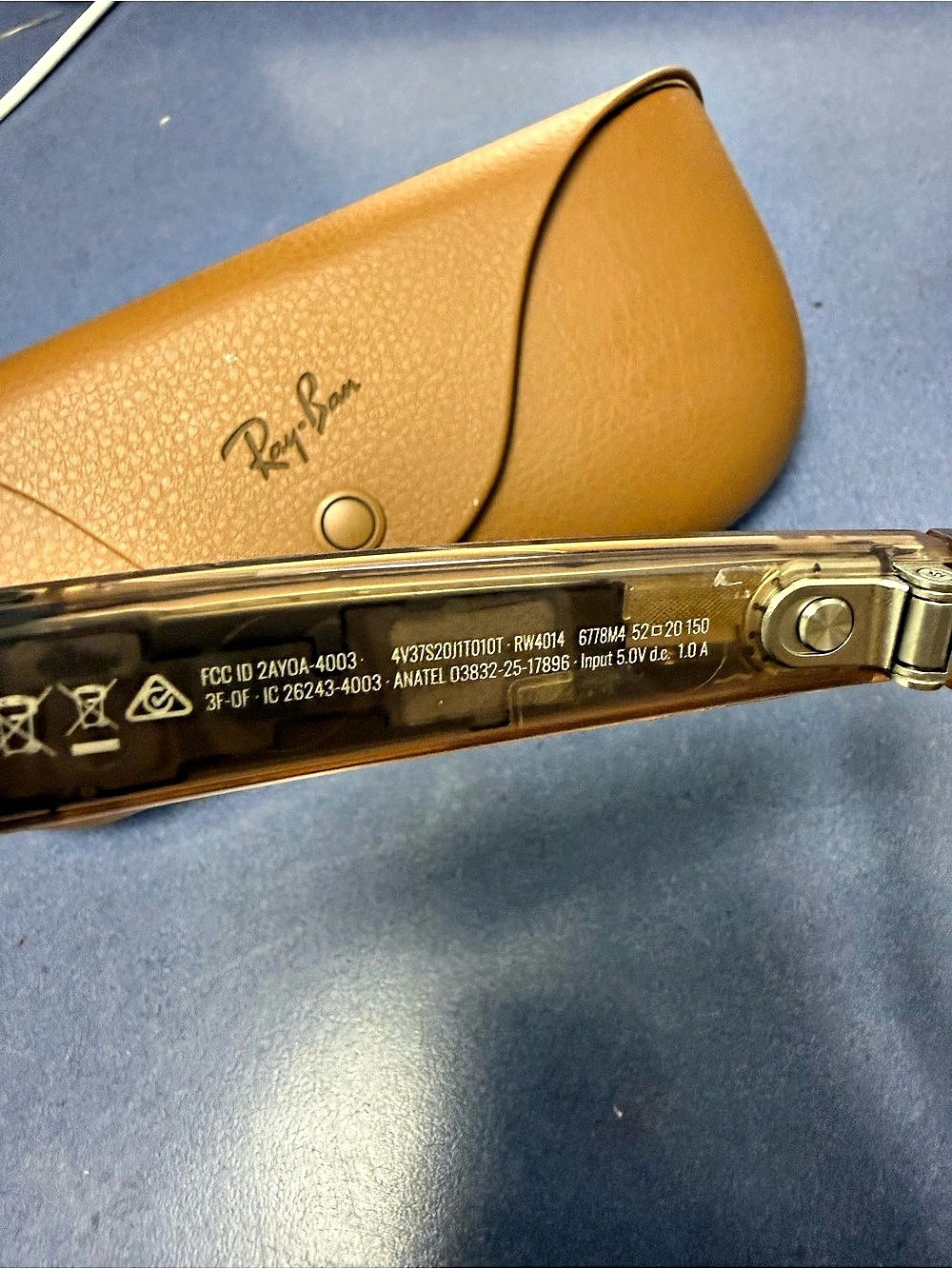 Ray-Ban Brown Eyeglasses with Case - Picture 3 of 4